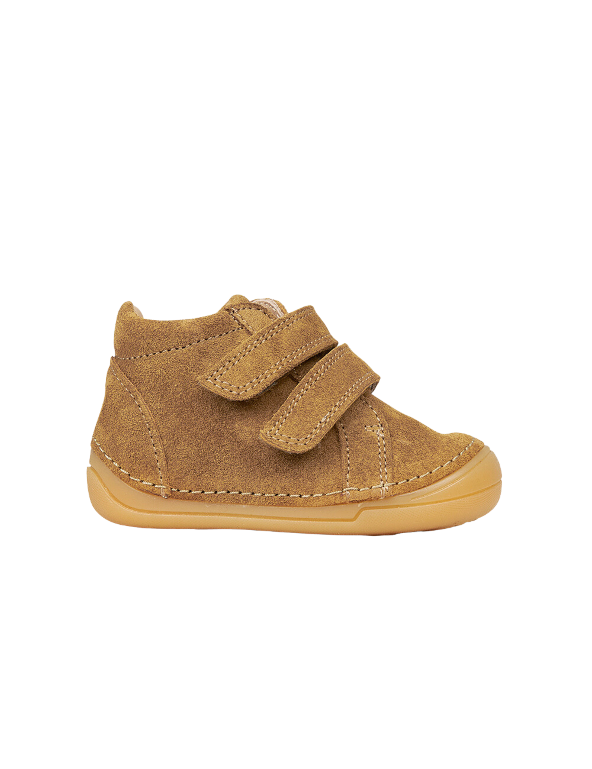Mini Bootie Velcro - Amber suede