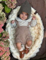 Baby Scallop T-bar - Cognac