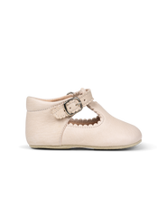 Baby Scallop T-bar - Cream