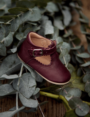 Baby Scallop T-bar - Plum