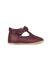 Baby Scallop T-bar - Plum