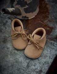 Crib shoe - Cream Suede