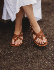 Ella Sandal - Cognac