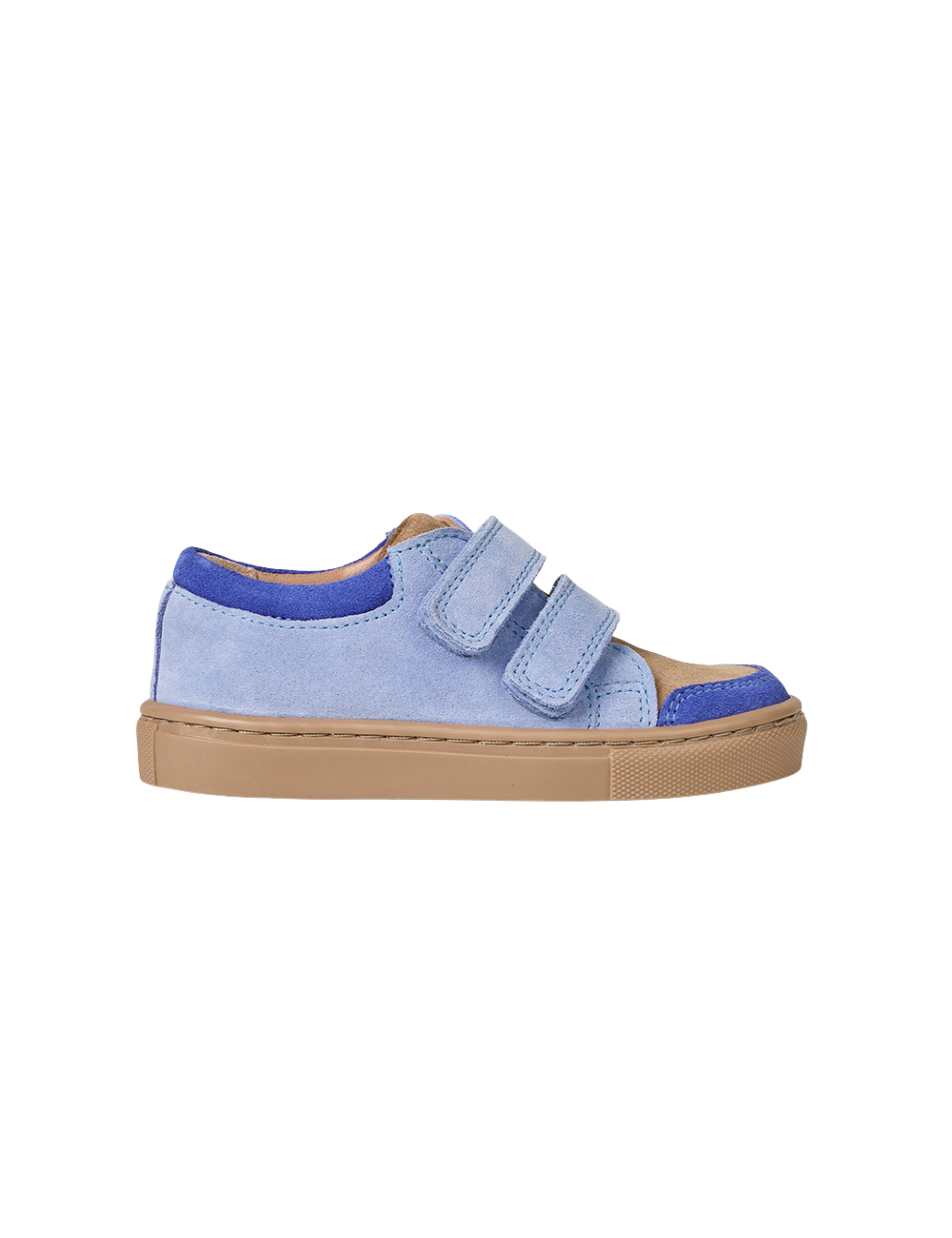 Low Sneaker - Color Block Sky Suede