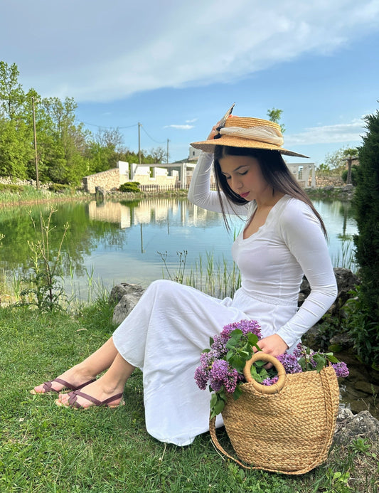 Luna Sandal - Plum