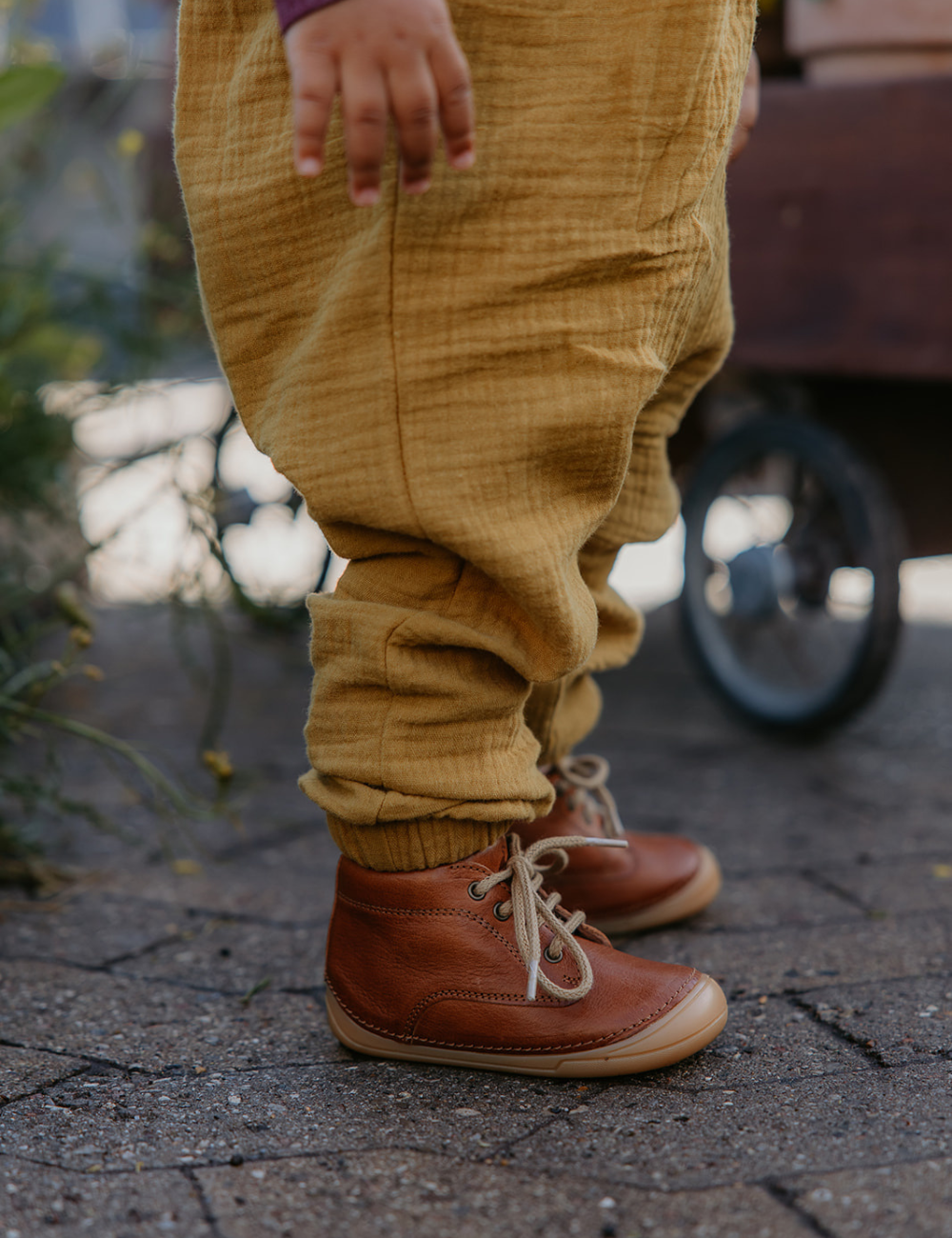 Mini Bootie Lace - Cognac